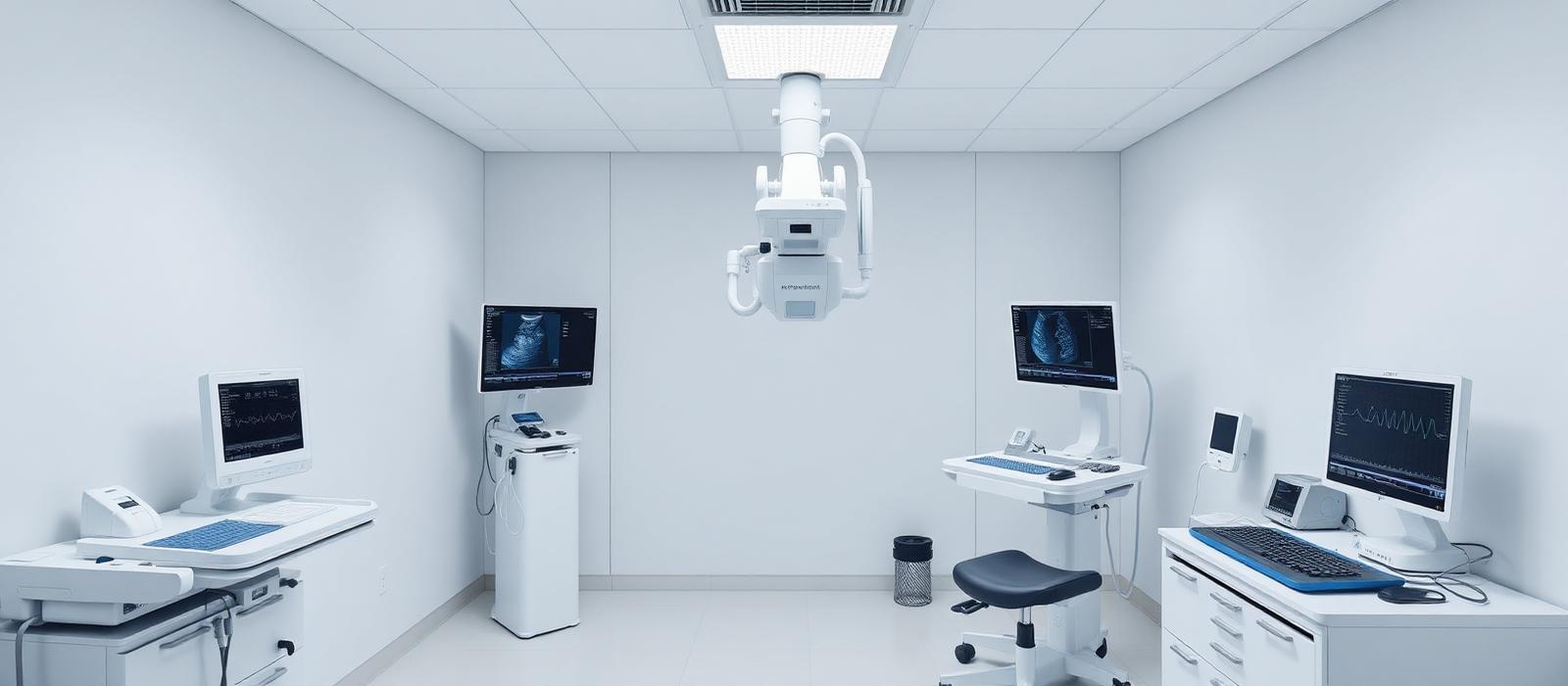 Modernes Sprechzimmer mit Diagnostikgeräten
